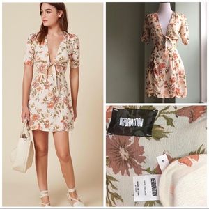 Reformation Grace Mini Dress Sonoma 